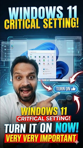 VERY IMPORTANT SETTING FOR WINDOWS 11 USERS #technews #techshorts | Buzz2day Tech