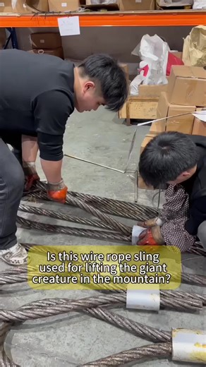 Lifting the Monster with Wire Rope Sling