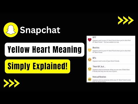 Yellow Heart On Snapchat !