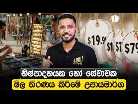 නිෂ්පාදන හෝ සේවාවල මිල තීරණය කිරීමේ උපායමාර්ග | Loku Business