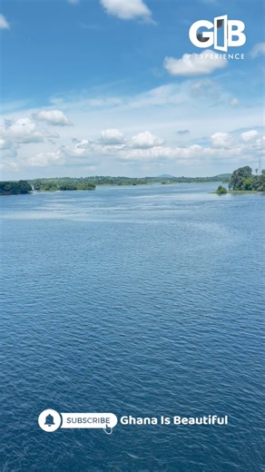 Behold the Volta Lake — the largest man-made lake in the world, as seen from the iconic Adomi Bridge. Ghana is Beautiful ❤️ #ghanaisbeautiful | Ghana is Beautiful
