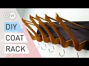 DIY - Coat rack out of clothes hangers