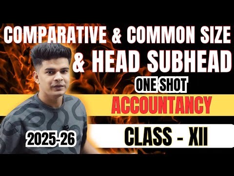 Head sub head trick class 12 | Comparative and common size statement class 12 | by AVDHESH SHARMA