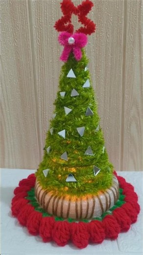 “DIY Wool Christmas Tree 🎄✨ Super Easy Craft!”#shorts#trending#viral