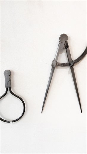 Craft in America on Instagram: "The making of tools is an exacting practice that requires refined knowledge of the properties of different metals. Here Seth Gould demonstrates forge welding a small piece of carbon steel to the mild steel leg of a compass. The leg will then be drawn out to a point and filed to finish. After hardening and tempering, the carbon steel will be much more wear-resistant over the lifetime of the tool. Gould is a metalsmith, tool maker and educator who creates and orname