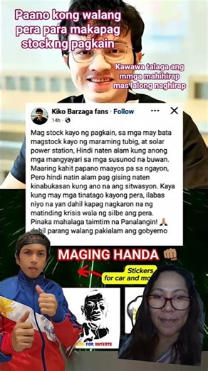 Cong Kiko Barzaga sinabing kailangan mag stock ng pagkain paano nman ang mga mahihirap#vpsarah#remix