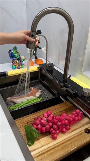 🌿 Work in Style, Cook with Ease ✨ From dishes to food prep, this high-end sink workstation is your new best friend in the kitchen — high-end, efficient, and beautifully designed. #KitchenEssentials #LuxuryDesign #SmartHome #FunctionalStyle #homedecor | Home Kitchen Supplies