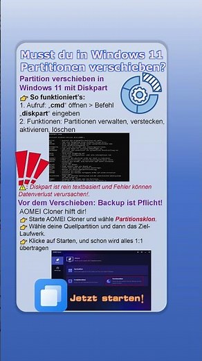 Speicherchaos in Windows 11? 😩 So bringst du deine Partitionen wieder in Ordnung! #partition #tips