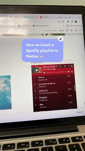 How to Insert a Spotify Playlist in Notion