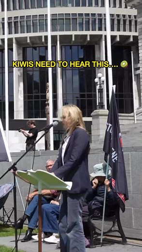 Powerful speech from Deborah Murtagh at the rally to STOP the GENE TECH BILL yesterday. ✋ 🛑 | GE Honesty
