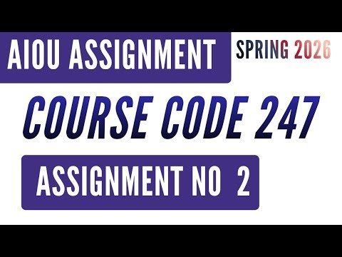 AIOU Code 247 Mathematics (ریاضی) Solved Assignment No.2 | Spring 2026 | Matric Level