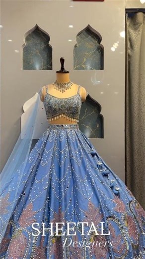 Crop top lehenga choli #viral #weddingdress #lahengacholi #shortsfeed #colourfullehenga #croptop