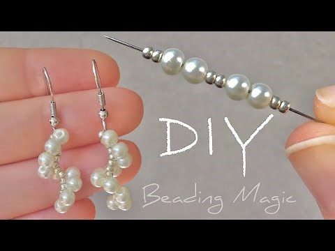Easy Beaded Spiral Earrings: Easy Seed Bead Earrings Tutorial
