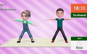 youtube 火爆儿童运动视频 居家锻炼必备 from "Little Sports" Kids Daily Exercise - Day 1