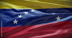 Venezuela country flag waving background, 4k backdrop animation