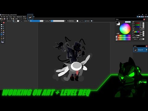 Working on art for my level in gd: Secret Exit + GD Level requests