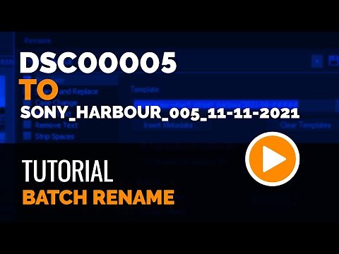 Batch Rename - ACDSee Tutorial