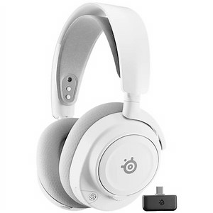 Casti Gaming Wireless SteelSeries Arctis Nova 7 Gen 2, multiplatforma, autonomie pana la 50 ore, fast charge, Alb - eMAG.ro