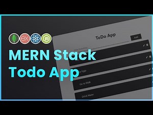 MERN Stack ToDo App | React, MongoDB, Express & Node Tutorial