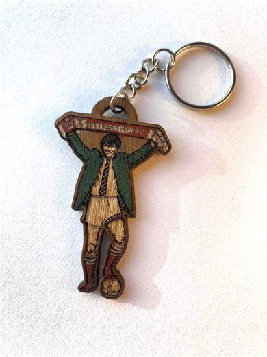 Wooden Middlesbrough FC Keyring - Bryan Robson Player-manager Design, Laser Engraved Fan Gift - Etsy