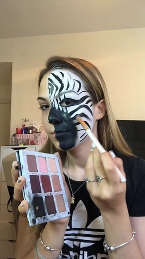 Makeup tutorial for my “earth” video what do you think?🦓🦁❤️#foryou #earth #makeup #viral