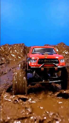 Orange Monster Truck CRUSHES Mud Pit! 🤯 Epic Off-Road Action!