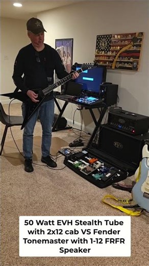EVH Stealth 50 watt VS Fender Tone Master Pro EVH Stealth Setting -- Guess which is which?