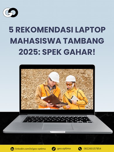 5 Rekomendasi Laptop Tahan Banting untuk Mahasiswa Tambang 2025