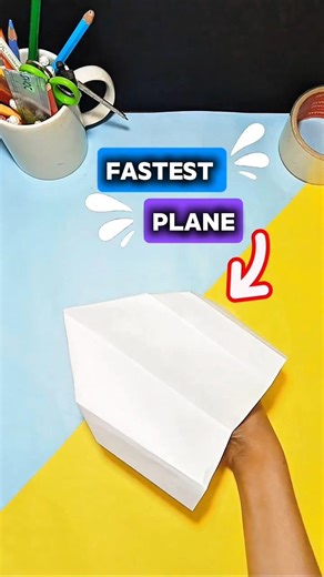 World’s Fastest Paper Plane ✈️ | Step-by-Step Tutorial