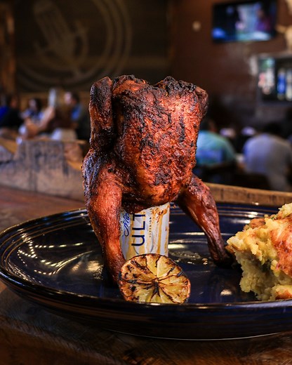 The Drunk Chick never disappoints! Tender, juicy, and full of flavor. 🍗 Pair it with a cold drink and you’ve got the perfect Rustic meal. | The Rustic - Houston