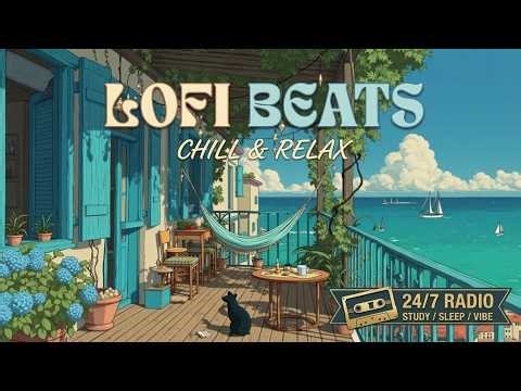 Chill Lofi Hip Hop | Summer Beach Vibes - Lofi Hip Hop Beats ~ Lofi Music to Relax & Study