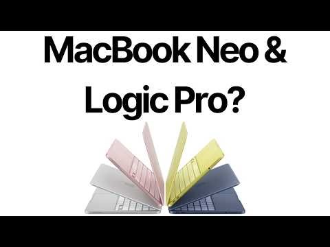 Logic Pro Test with MacBook Neo, M5 Pro & M5 Max