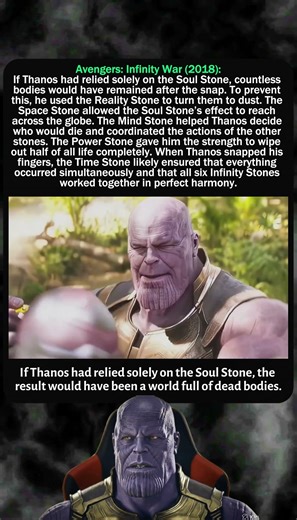 If Thanos had relied solely on the Soul Stone #marvel