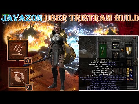 Diablo II Resurrected - Javazon Lightning Fury/Charged Strike) Build Uber Tristram - Build Good