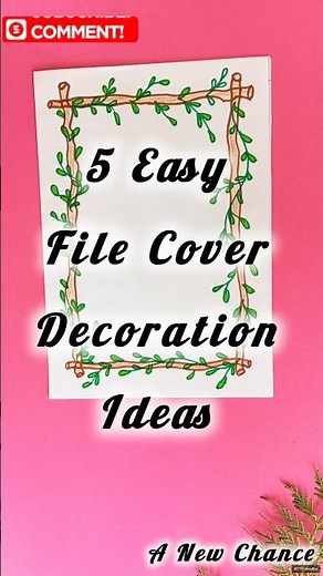 5 Easy File Cover Decoration Ideas #artandcraft #filedecoration #filecovers #drawing #projectfile