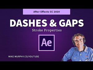 After Effects CC 2020: How To Add Dashes & Gaps to Stroke Properties