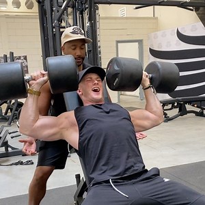 360K views · 183 shares | NEW PR!! 60kg dumbbell shoulder press at 84.5kg bodyweight  Let’s go  @bodyengineers | Lee Home | Facebook