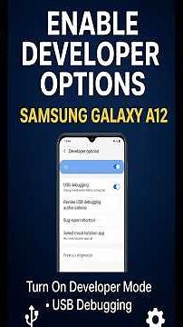 How to Enable Developer Options on Samsung Galaxy A12 | Turn On Developer Mode #a12developeroption