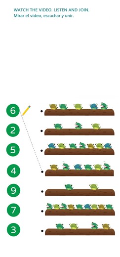 Frogs and numbers worksheet