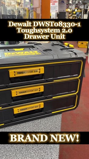 📣 BRAND NEW 📣 The Dewalt DWST08330-1 Toughsystem 2.0 Drawer Unit has just arrived, get yours now! #productsyouneed #dewaltdeals #dewalttoughsystem #shoplocalbussinesses #toolstiktokshop #dewalt #dewalttoughsystem2 #toolsyouneed #dewalttough #shoplocal