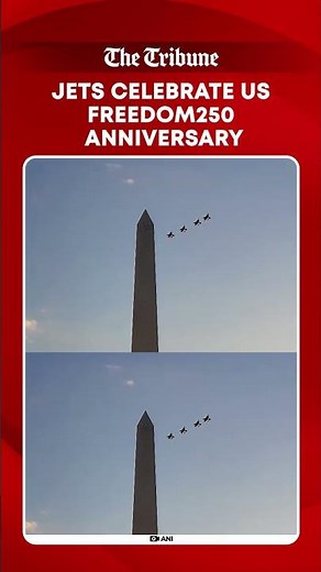 USAF Jets Roar Over Washington D.C. In Grand Freedom250 Celebration Of US 250th Anniversary