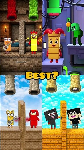 Sprunki Oc Numberblocks Push the lever Challenge||😆(Animation memes)#minecraft#memes#roblox #sprunki