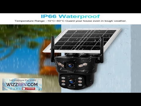 KERUI 6MP WIFI 4G Solar Camera Dual Lens IP Camera Outdoor Waterproof