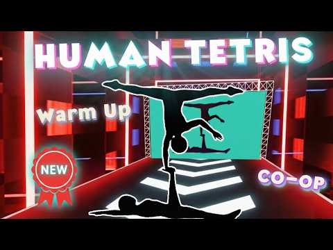 HUMAN TETRIS | 2 Player Co-op IRL Game | Immersive Warm-Up Challenge (FULL)