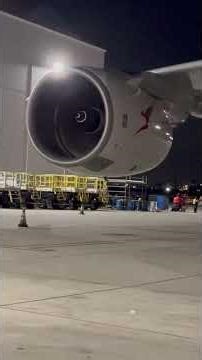 Airbus-380 Engine Run Test. This allows for the detection of leaks, pre-flight check engine systems.