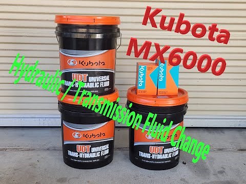 Kubota Hydraulic / Transmission Fluid and Filter Change