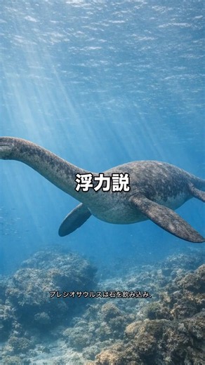プレシオサウルス 石を飲み込んだ理由 浮力調整は嘘だった