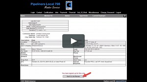 Local 798 - Online Job Bidding