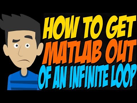How to Get MATLAB Out of an Infinite Loop