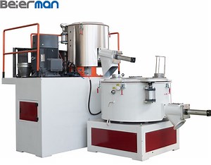 [Hot Item] PVC Resin Calcium Powder High Speed Frequency Mixing Machine Plastic Granule Particles Blender with Automatic Feeding Machine/ Plastic Compounding Mixer Machine